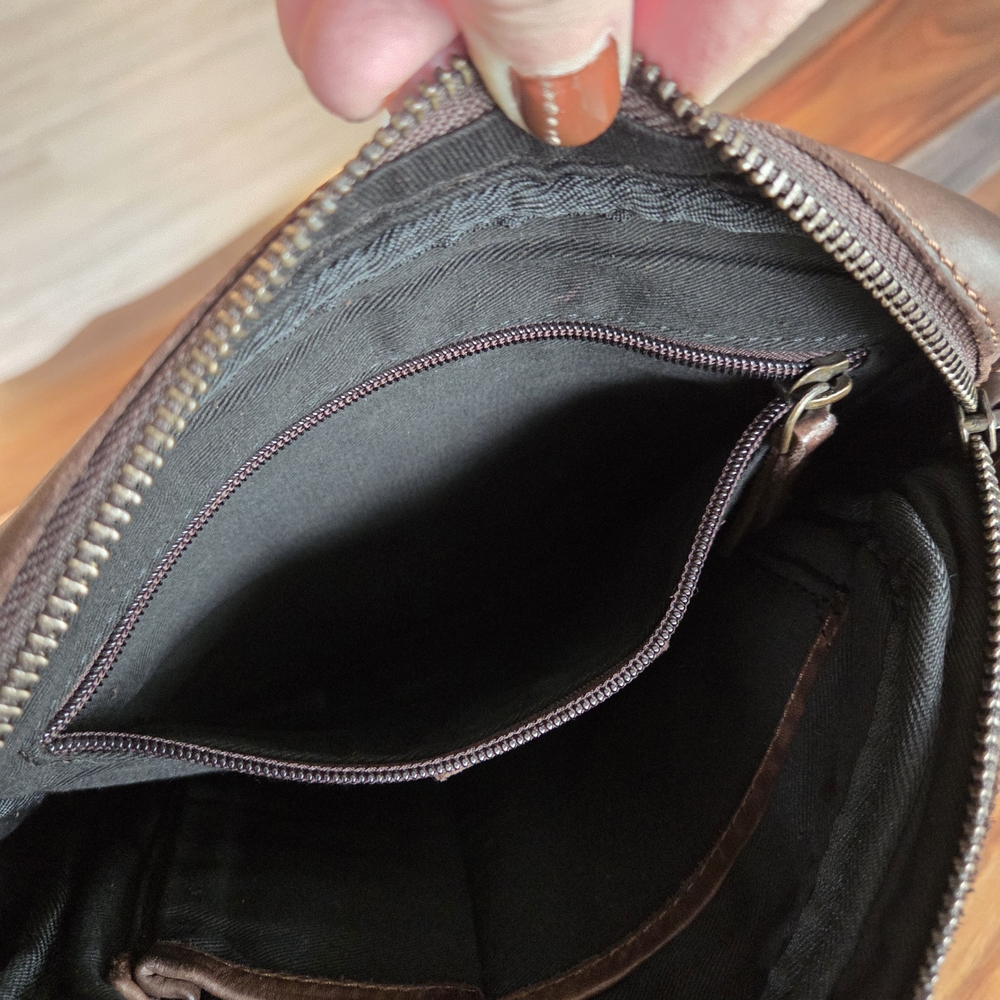 Magnetic Harbour 2nd Women's Chocolate Brown Leather Crossbody Bag Adjustable - Picture 7 of 14